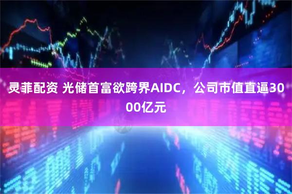 灵菲配资 光储首富欲跨界AIDC，公司市值直逼3000亿元